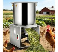 Triturador Eléctrico Comercial, Procesador De Alimento Para Aves, Maneja Verduras, 3500 Rpm, Ajo Y Cereales Con 4 Cuchillas De Acero Inoxidable, 75-150 Kg/Hora Para Cría En Granjas(1500w)