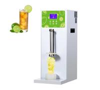 Triturador eléctrico de limón, triturador automático de hielo de frutas con 9 velocidades, acero inoxidable 304, incluye 2 vasos agitadores, 100 tazas por hora (plata 110 V)
