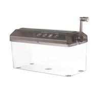 Trituradora compacta de manivela, cortador de documentos manual personal, trituradora de papel pequeña para el hogar, oficina, escuela, universidad, dormitorio, apartamento, protección de privacidad