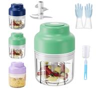 Trituradora de ajo eléctrica, portátil, inalámbrica, picadora de verduras recargable para frutos secos, jengibre, chile, cebolla, frutas y carne