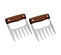 Trituradora de carne de metal, garras de molino de carne de metal, Trituradora de carne de acero inoxidable, 2 piezas, gerente de garras de carne, trituradora de cerdo deshilachada de parrilla de