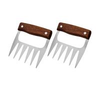 Trituradora de carne de metal,Garras de trituradora de carne de metal - Trituradora de carne de acero inoxidable, 2 piezas, manipulador de garras para carne,Accesorios eficientes de la parrilla de la