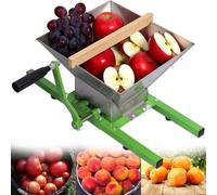 Trituradora de frutas, trituradora de frutas de acero inoxidable de 7 litros, trituradora de frutas manual para hacer vino y sidra, elaboración casera