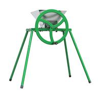 Trituradora de frutas y manzanas con volante y soporte, exprimidor manual de acero inoxidable de 7 litros, triturador de frutas para prensado de vino y sidra
