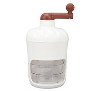 Trituradora de hielo con manivela, máquina manual para hacer hielo rallado, rallado rápido de hielo para conos de nieve y batidos, cuchilla de acero inoxidable con cuerpo de ABS pa