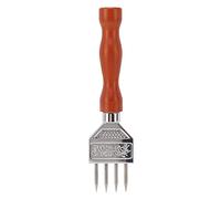Trituradora de hielo de acero inoxidable con mango de madera para romper hielo en casa y bar (Tipo B (12x8,1x6cm/4,7x3,2x2,4 pulgadas))