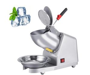 Trituradora de Hielo Eléctrica con Cuerpo Elevado, Máquina Comercial de Granizado de Nieve de 85Kg/h con Trituradora de Hielo de 4 Cuchillas para Uso Doméstico y Comercial