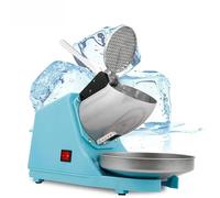 Trituradora de hielo eléctrica de 300 W, máquina de hielo raspado de 66 kg/hora con doble rodillo y grosor ajustable. Molinillo de acero inoxidable resistente para batidos, helados, bares domésticos