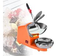 Trituradora de hielo eléctrica de 380 W, doble carcasa de acero inoxidable, producción de 85 kg/hora, apagado automático seguro, calidad comercial para granizados y batidos, diseño tipo cactus con t