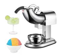 Trituradora De Hielo EléCtrica De Acero Inoxidable, 100 Kg/H, Doble Cuchilla, 1400 R/Min, PortáTil Y AutomáTica Para Hacer Conos De Nieve, Para Uso DoméStico, En Bares Y Restaurantes.,6blades