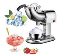 Trituradora De Hielo EléCtrica De Doble Cuchilla De Acero Inoxidable, 100 Kg/H, Comercial, PortáTil Para Raspar Hielo, Para Encimera, Para Raspar Batidos De Acero Inoxidable.,4blades