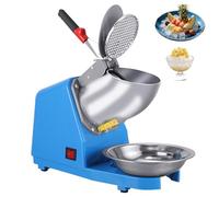 Trituradora de Hielo eléctrica, máquina Comercial para granizados, Cuchillas Dobles, Grosor Ajustable, máquina para Batidos para el hogar y Bares, diseño de Doble Tapa para Mayor Seguridad.