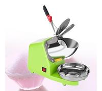 Trituradora de hielo eléctrica, máquina de cono de nieve de acero inoxidable para helados, bebidas frías, cócteles, diseño de doble hoja