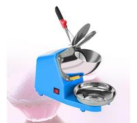 Trituradora de hielo eléctrica, máquina de cono de nieve de acero inoxidable para helados, bebidas frías, postres de frutas y cócteles, cuchillas dobles de acero inoxidable