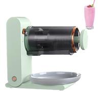 Trituradora de hielo eléctrica, máquina de hielo raspado con forma de copo de nieve,máquina para hacer helado de frutas con moldes para carámbanos.,Green
