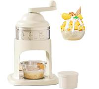 Trituradora de hielo manual, afeitadora de hielo portátil y máquina de conos de nieve para hielo afeitado, helados, cócteles, ideal para uso doméstico y exterior