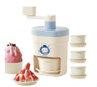 Trituradora de hielo manual, manivela manual portátil giratoria | Raspador de hielo para granizados margaritas, cócteles, bebidas frías, postres, hogar, reuniones familiares, camping, picnics