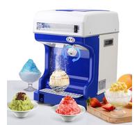 Trituradora de hielo, máquina eléctrica de cono de nieve de 250 W con hoja de acero inoxidable, grosor de hielo ajustable, alta eficiencia para restaurantes y fiestas