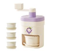 Trituradora de hielo para doméstico, manivela manual transportable | Raspador de hielo para granizados margaritas, cócteles, bebidas frías, postres, hogar, reuniones familiares, camping, picnics