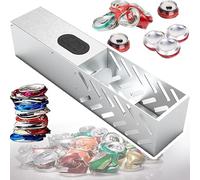 Trituradora de Latas Eléctrica para trituradoras de cocina Interruptor automático 12/16oz Metal - Ciclo de clic, acero inoxidable para latas de cerveza, botellas de agua de plástico, gas de