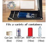 Trituradora de latas - Herramienta prensadora de botellas que ahorra mano de obra - Trituradora de latas - para cocina, garaje, exteriores, Seltzer, basura, cerveza, residuos de refrescos