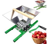 Trituradora De Manzana, Molinillo De Uva Manual De 7 L, Molinillo De Trituradora De Vino De Manzana De Acero Inoxidable De Fruta Grande, Trituradora De Sidra Casera, Pulper Rascador Par Fruit Crusher