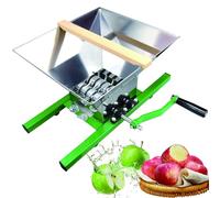 Trituradora De Manzanas Y Uvas - Prensa Manual De 7L Con Manivela, Gran Capacidad, Pulper De Acero Inoxidable Para Zumo, Sidra, Elaboración De Vino Y Huertos Domésticos Apple-Crusher