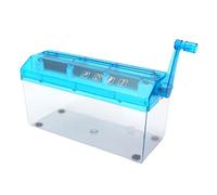 Trituradora de Papel, trituradora Manual portátil, Herramienta de Corte de Papel para Documentos con Cortador A4 Transparente de Montaje rápido para Uso en el hogar y la Oficina (Azul)