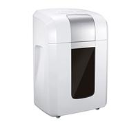 Trituradora de papel ultra silenciosa de 8 hojas de 4 x 20 mm para oficina en casa por cortador de acero manganeso y cubo de basura de 16 L