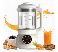 Trituradora De Pared Multifuncional, Máquina Silenciosa De Leche De SOYA con 10 Cuchillas De Acero Inoxidable, Temporizador De 12 Horas Y Limpieza Automática con Un Solo Toque para 1-2 Personas White