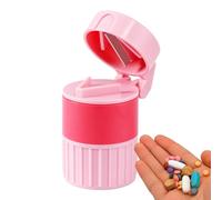 Trituradora de pastillas, Cortador de tabletas-Trituradora divisora de tabletas con almacenamiento de pastillas,Molinillo pulverizador 4 en 1, triturador divisor de tabletas, tritura pastillas, tr