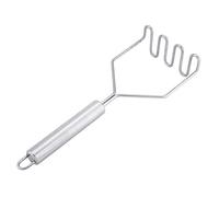 Trituradora de Patatas de Acero Inoxidable Trituradora de Verduras de Alta Resistencia Herramienta de Cocina para Triturar Patatas Frutas Verduras Verduras de Raíz Plata 9.84