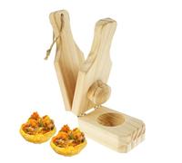 Trituradora de plátano de madera - Herramienta de cocina ergonómica, prensa de alimentos portátil, ayuda sólida para la comida, instrumento de cocina duradero, para preparar platos en casa, eventos