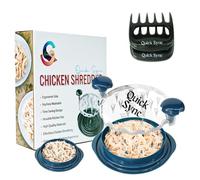 Trituradora de pollo, herramienta de trituración de pollo, base antideslizante, trituradora de pechuga de pollo, tapa transparente, resistencia al calor, mango ergonómico, trituradora de carne, sin
