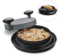 Trituradora de pollo, herramienta para triturar carne con asas y base antideslizante adecuada para carne de cerdo, ternera y pollo desmenuzada, máquina trituradora para triturar carne (Black)