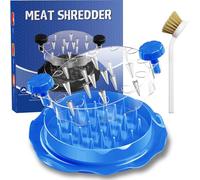 Trituradora de pollo, herramienta trituradora de pechuga de pollo con cepillo, máquina trituradora de carne visible, tira antideslizante, mango ergonómico, sin BPA, resistente al calor, adecuado para