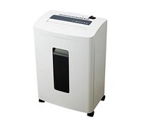Trituradora de tarjetas de crédito de papel microcortado de 8 hojas de alta seguridad con papelera de 16 L, tiempo de funcionamiento continuo de 10 minutos, nivel de seguridad P-4