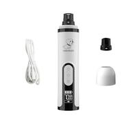 Trituradora de uñas para perros, amoladora de uñas silenciosa para perros | Cortauñas eléctrico ajustable de 3 velocidades para perros,Cortauñas eléctrico recargable por USB para mascotas,