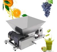 Trituradora de vino de manzana de acero inoxidable, máquina trituradora de frutas eléctrica con tolva de 4 l de capacidad, salida de 20 kg/h, for pan y verduras con azúcar moreno.