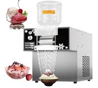 Trituradora eléctrica automática de la máquina de hielo de copos de nieve, cono de nieve de alta capacidad para el hogar, camiones de comida, restaurantes y tiendas de té con leche
