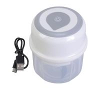 Trituradora eléctrica de ajos recargable por USB, procesador de alimentos eficiente de 250 ml para picadora de cebollas y nueces