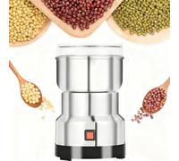 Trituradora Eléctrica de Alimentos, Triturador Seco de Granos Multifunción, Cubierta Protectora Transparente, Cuchillo de Acero 4 Hojas, para Semillas, Harina, Nueces, Trigo, Maíz