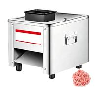 Trituradora eléctrica de carne, cortador de acero inoxidable de 850 W para uso comercial, capacidad de 200 kg/h, gran puerto de alimentación para cordero, carne de res, pollo, ideal para restaurantes