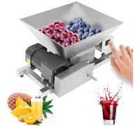 Trituradora eléctrica de frutas y manzanas de 4 l/1,06 galones,trituradora de frutas comercial de acero inoxidable de 60 W para prensado de vino y sidra,molinillo grande para pan y azúcar moreno.