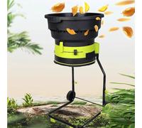 Trituradora eléctrica de hojas de 2500 W, 8000 rpm, herramienta de limpieza de jardín, incluye bolsa de almacenamiento para un fácil mantenimiento, máquina de compostaje eficiente con ruedas