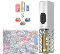 Trituradora eléctrica de latas, trituradora automática montada en la pared para un reciclaje eficiente de latas de aluminio y botellas de plástico