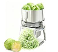 Trituradora eléctrica de repollo, grosor ajustable de 0.04 a 0.31 pulgadas, entrada de alimentación de 11.25 pulgadas, volumen de procesamiento de 80-100 kg/h, ideal para repollo y cebolla