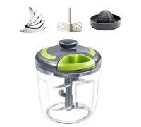 Trituradora manual de alimentos de alta eficiencia, prensa de ajos, cuerpo ABS, picadora de metal, ahorro de espacio, utensilios de cocina, picadora manual de alimentos
