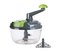 Trituradora manual manual ABS con manivela plegable | sin electricidad, picadora rápida de, ajo, ensalada, frutos secos, 18,5 x 18,5 x 22 cm