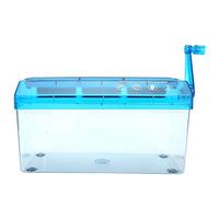 Trituradora Manual Mini trituradora Manual de Corte de Papel de Escritorio para Oficina, hogar, protección de Documentos confidenciales, Azul, 285 mm